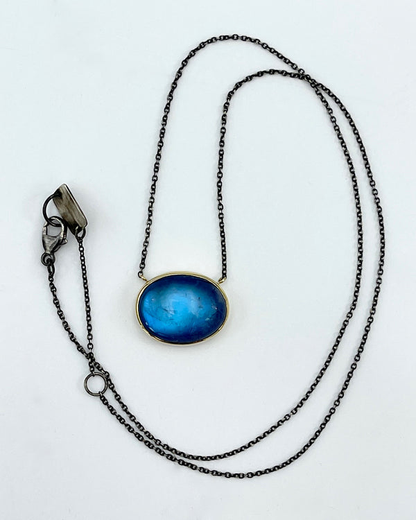 Jamie Joseph Blue Rainbow Moonstone Necklace