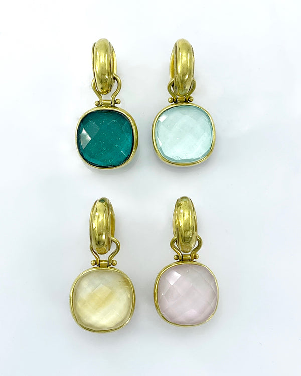Vaubel Designs Two Stone Reversible Earrings