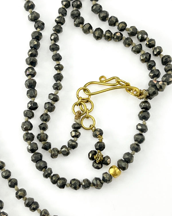 Lena Skadegard Pyrite & 18K Necklace