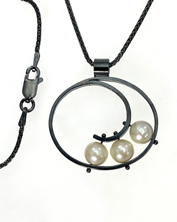 Ashka Dymel Large Spiral Necklace