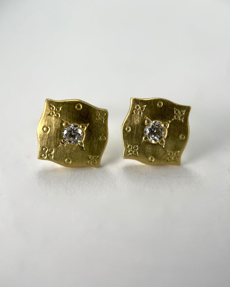Adel Chefridi Pillow Stud Earrings