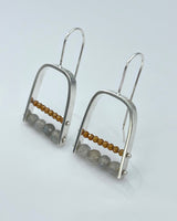 Ashka Dymel Squared Arc Earrings