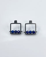 Ashka Dymel Square Frame Earrings