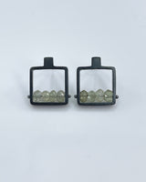 Ashka Dymel Square Frame Earrings