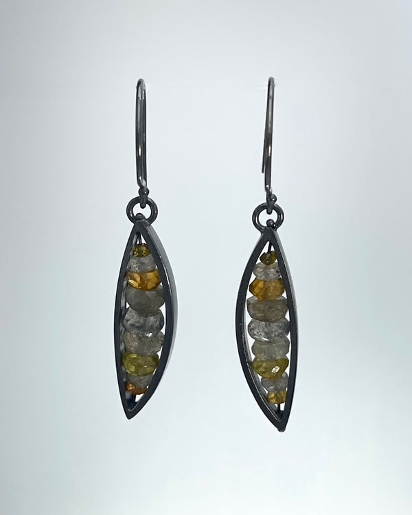 Ashka Dymel Leaf Earrings