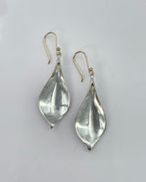 Annette Ferdinandsen Medium Silver Crocus Petal Earrings