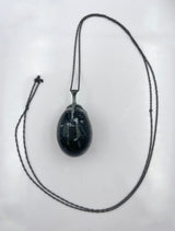 Annette Ferdinandsen Snowflake Obsidian Quail Egg Necklace