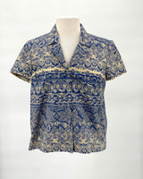 Catherine André Wax Blue Cotton Shirt