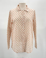 Orange Oval Button Shirt