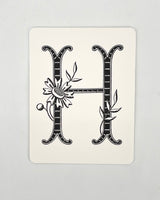 Daisy Monogram Cards
