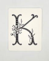 Daisy Monogram Cards