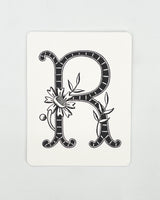 Daisy Monogram Cards