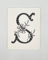 Daisy Monogram Cards
