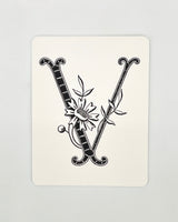 Daisy Monogram Cards
