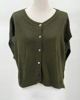 Basco Cotton Vest, Khaki