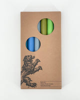 Solid Rainbow Mixed Set Candles, Box of 6