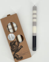 Striped Dinner Candles, Box of 4