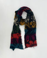 Stripes & Flowers Wool Scarves