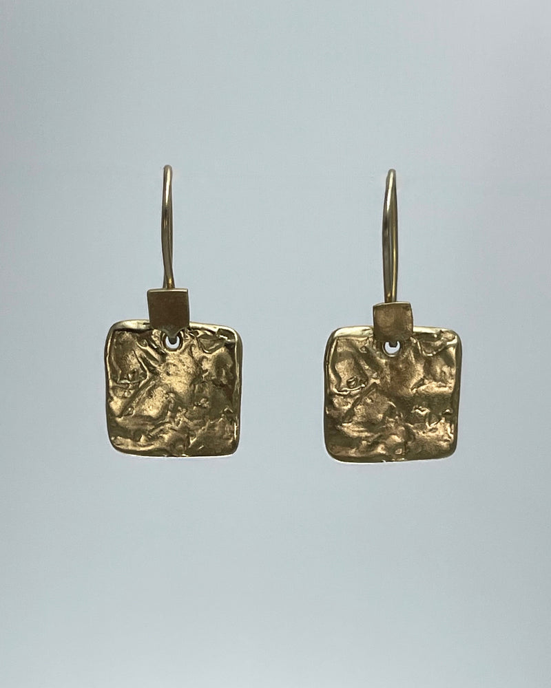 Julie Cohn Artifact Square Bronze Earring