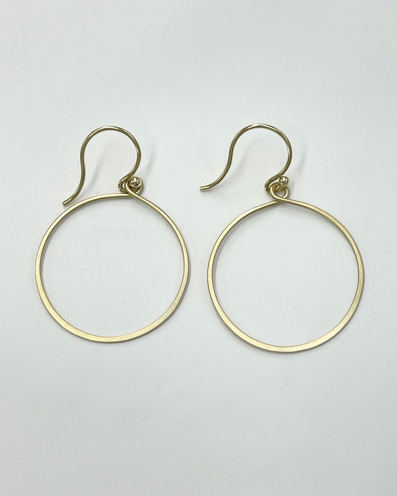 Carla Caruso Round Keyhole Earrings