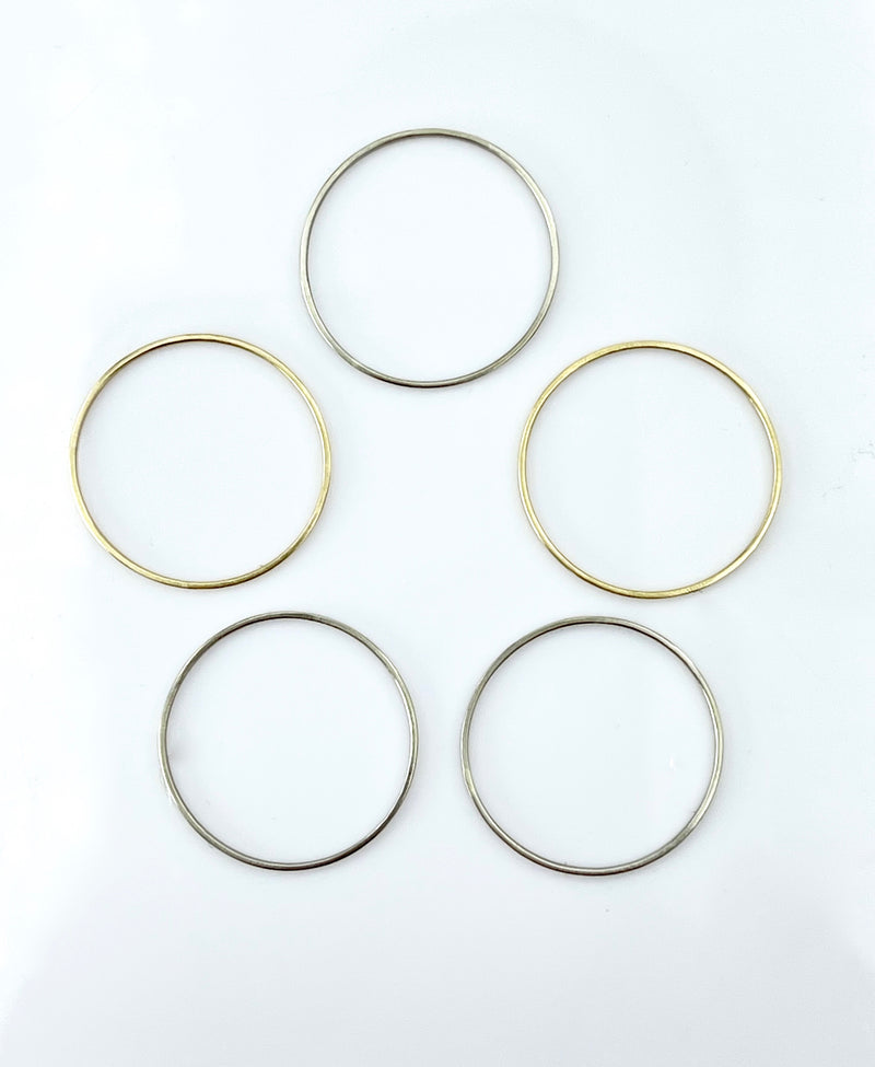 Carla Caruso Simple Dainty Rings, Set of 5