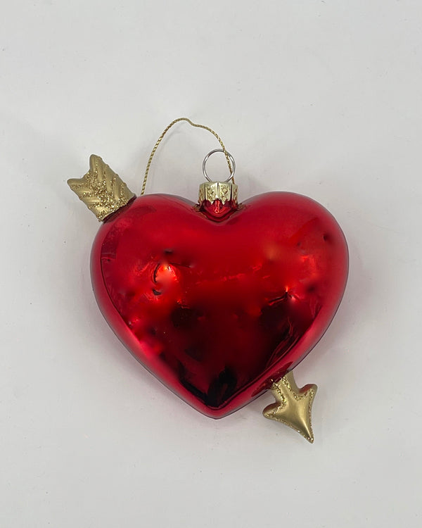 Heart with Arrow Ornament