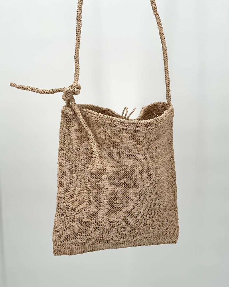 Sophie Digard Natural White Knit Bags