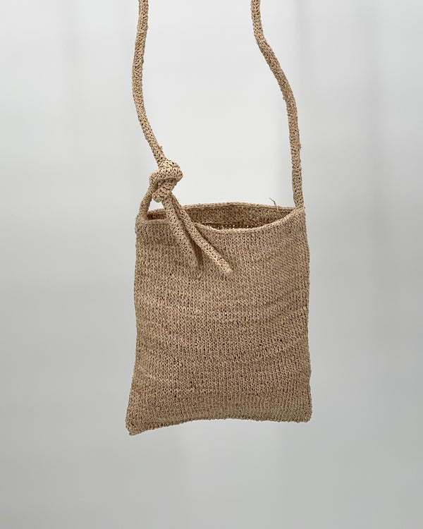 Sophie Digard Natural White Knit Bags