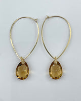 Dana Kellin Topaz Inverted Teardrop Earrings