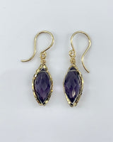Dana Kellin Purple Quartz Drop Earrings