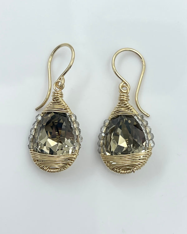 Dana Kellin Taupe Mix Earrings