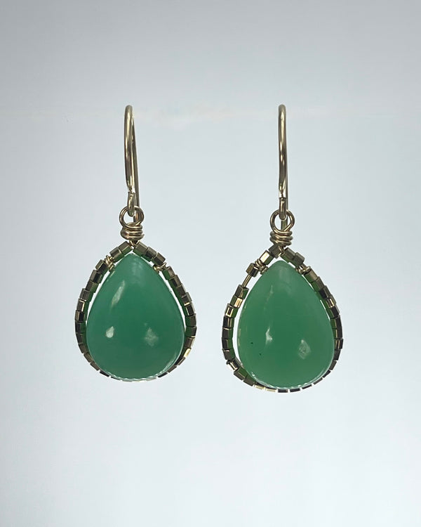 Dana Kellin Chrysoprase Earrings