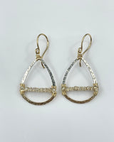 Dana Kellin Tear Drop with Crystal Earrings