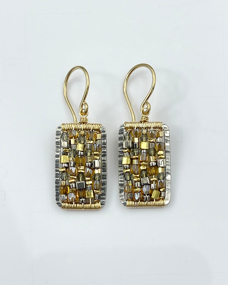 Dana Kellin Whiskey Mix & Silver Earrings