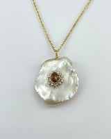 Dana Kellin Pearl/Mauve Mix Necklace