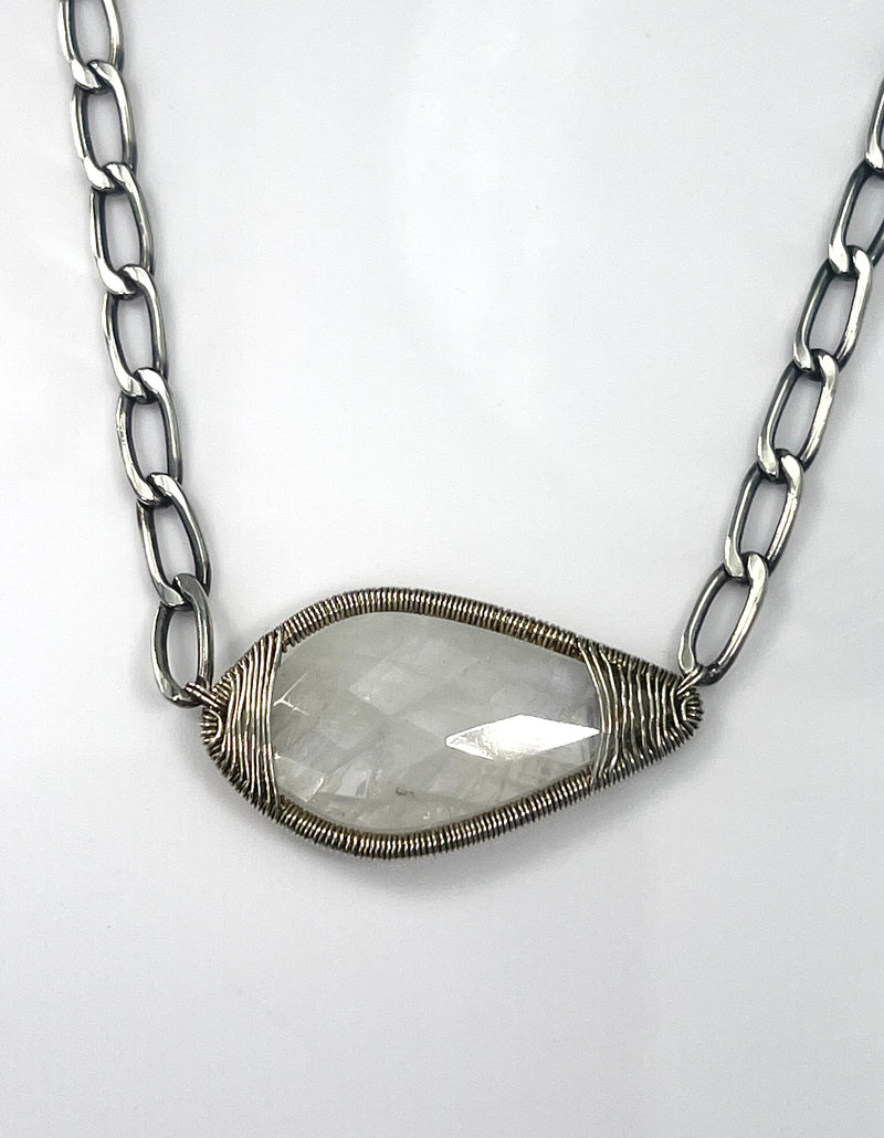 Dana Kellin Rainbow Moonstone Necklace