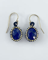 Caged Lapis Drop Earrings