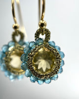 Caged Stone Earrings