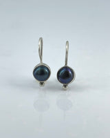 Jane Diaz Simple Pearl Drop Earrings