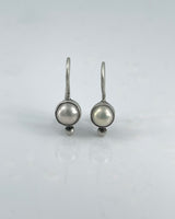 Jane Diaz Simple Pearl Drop Earrings