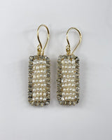 Dana Kellin Crystal, Pearl, & Silver Earrings