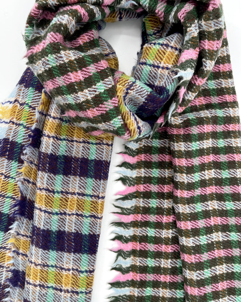 Large Pattern Check Scarf
