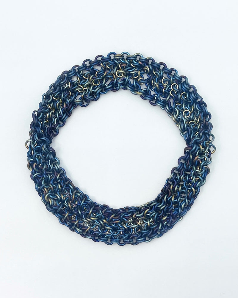 Alison Evan Blue Titanium Narrow Scatter Bracelet