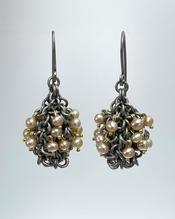 Alison Evans Pearl Cluster Earrings