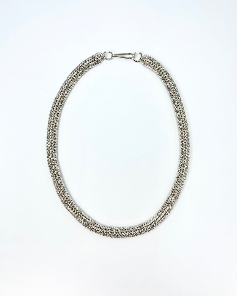 Alison Evans Silver Tube Necklace