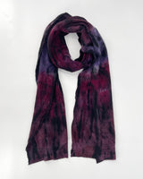 Shibori Raw Coil Scarf, String Band Ombre