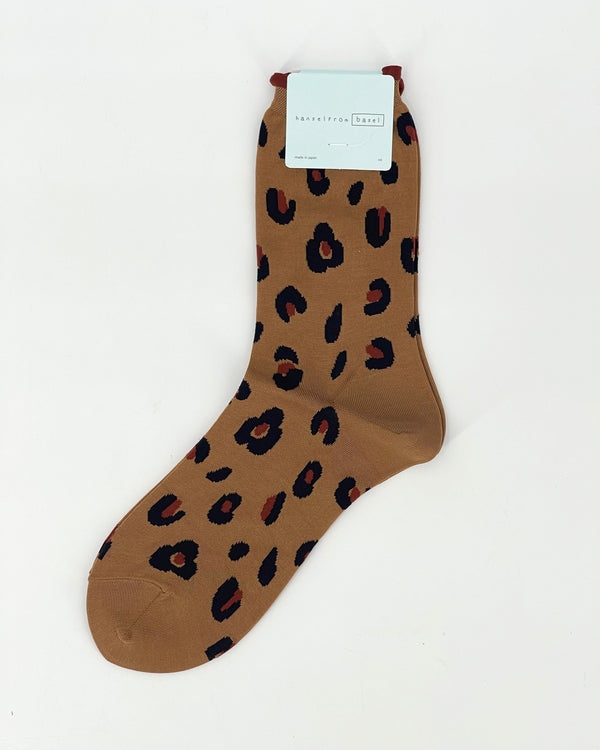 Cheetah Crew Socks