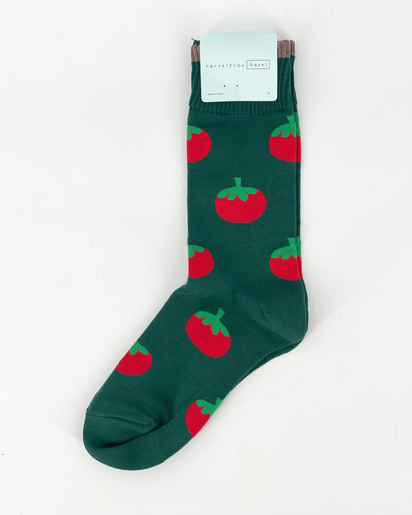 Tomato Garden Crew Socks