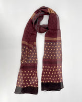 Hazelnut Squares Silk Scarf
