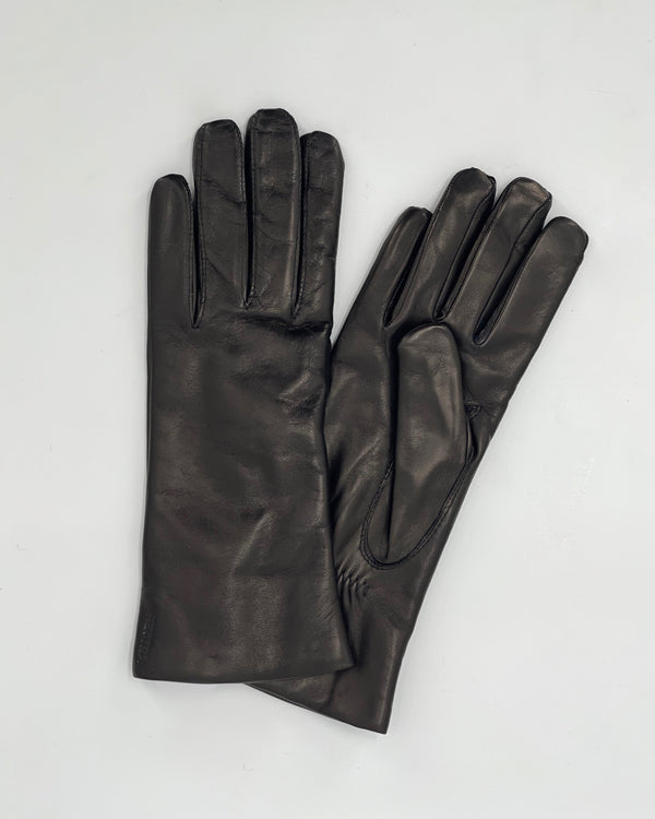 Hestra Elisabeth Leather Gloves in Black